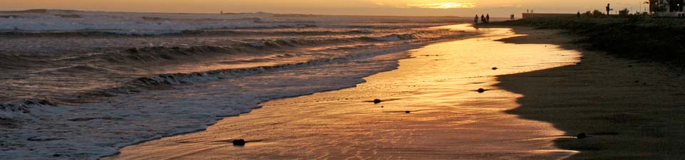 Traumhafter Strandspaziergang zum Sonnenuntergang bei Maspalomas